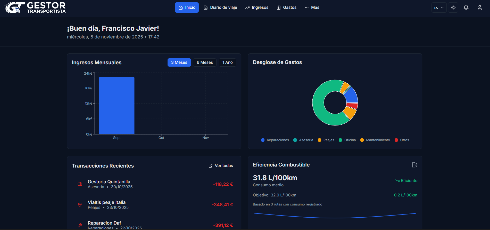 Gestor para Transportistas (web) (Privado)
