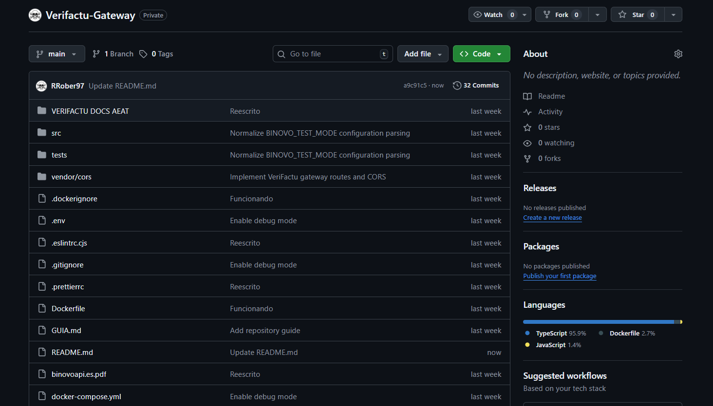 Verifactu Gateway API (Privado)